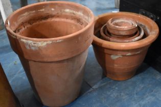 A Collection of Various Terracotta Planters, Tallest 34cm high and Smallest 9.5cm High