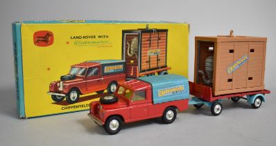 A Boxed Corgi Toys Gift Set No 19, Chipperfield Landrover with Elephant and Cage on Trailer