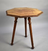 A Late 19th/Early 20th Century Octagonal Topped Cricket Table with Turned Supports, 57cm Diameter