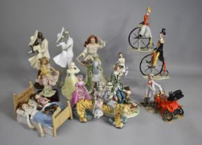 A Collection of Various Resin and Ceramic Figural Ornaments to include Italian Example, Studio