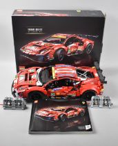 A Built Lego Technic Kit, 42125 Ferrari 488GTE AF Course #51, (Unchecked and Pieces Not Counted)