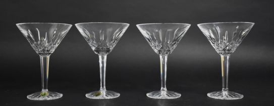 Four Waterford Crystal Coupe Glasses