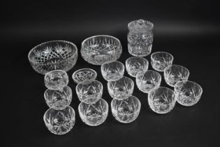 A Collection of Various Waterford Crystal Fruit Bowls, Serving Bowls, Biscuit Barrel Etc