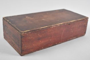 A Late 19th Century Wooden Box for Cadbury's Absolutely Pure Cocoa No 1, 29.5cms Long