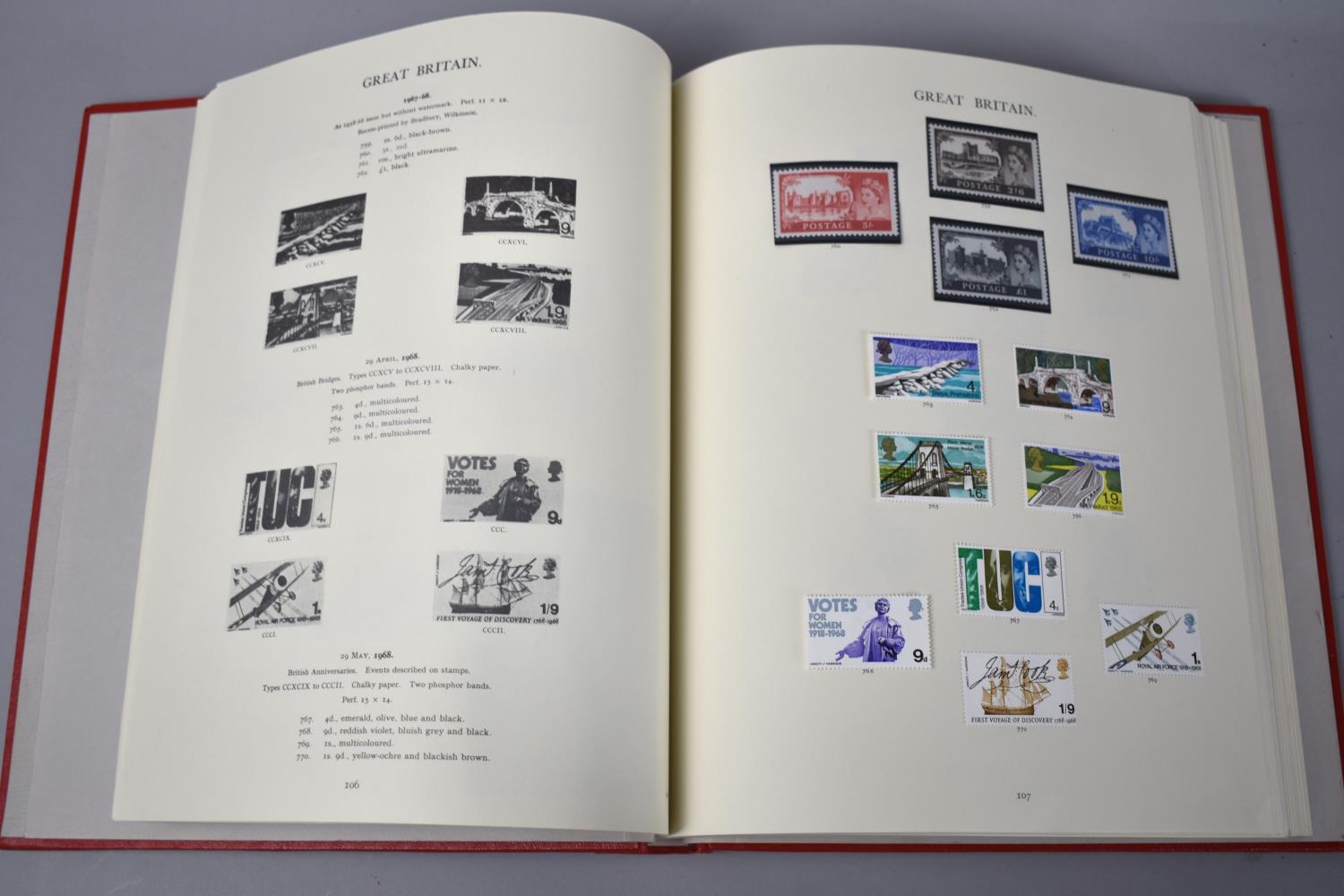 A Stanley Gibbons Windsor Stamp Album Containing an Almost Complete Run of QEII Commemorative Stamps - Image 2 of 5
