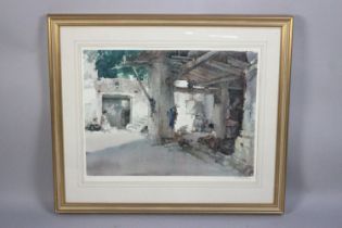 A Large Gilt Framed Russell Flint Print, Signed in Pencil by Artist to Border, 69x50cms
