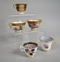 A Collection of Various 19th Century Tea and Coffee Cups to comprise Two Barr and Barr Worcester Tea