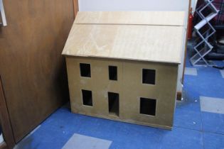 A Partly Finished Dolls House Kit, with Some Pieces But Unchecked. 88cms Wide