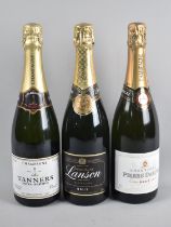 Three Bottles of Champagne, Tanners Extra Reserve, Lanson Black Label and Pierre Darcys