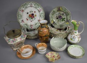 A Collection of Various 19th and 20th Century Ceramics to comprise Porcelain Trio, Transfer