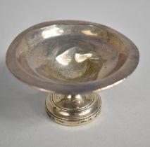 A Silver Pedestal Bon Bon Dish with Birmingham Hallmark, Weighted Base, Condition Issus, 6.5cm