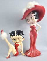 Two Composition Betty Boop Figures, Tallest 20cms High