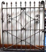 A Vintage Wrought Iron Gate, 91cms Wide