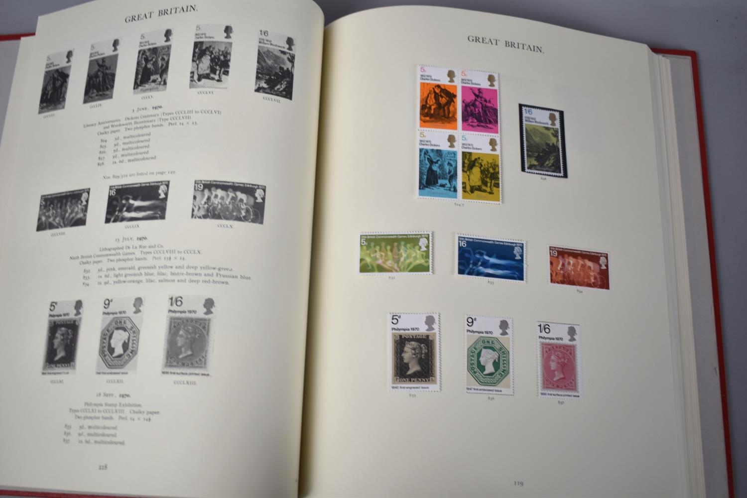 A Stanley Gibbons Windsor Stamp Album Containing an Almost Complete Run of QEII Commemorative Stamps - Image 4 of 5