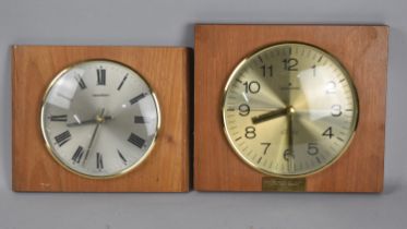 Two 1970s Wall Mounting Clocks by Junghans and Acctim, Battery Movement