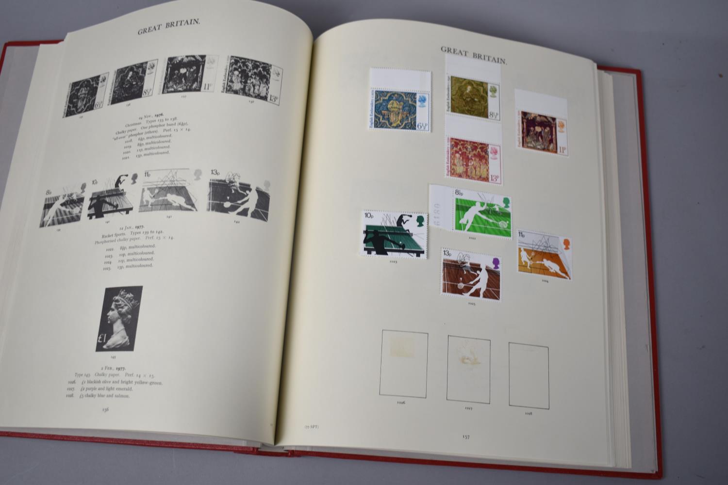 A Stanley Gibbons Windsor Stamp Album Containing an Almost Complete Run of QEII Commemorative Stamps - Image 3 of 5