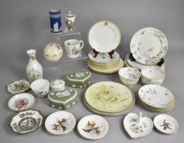 A Collection of Various Ceramics to comprise Wedgwood Jasperware, Bunnykins, Coalport, Aynsley