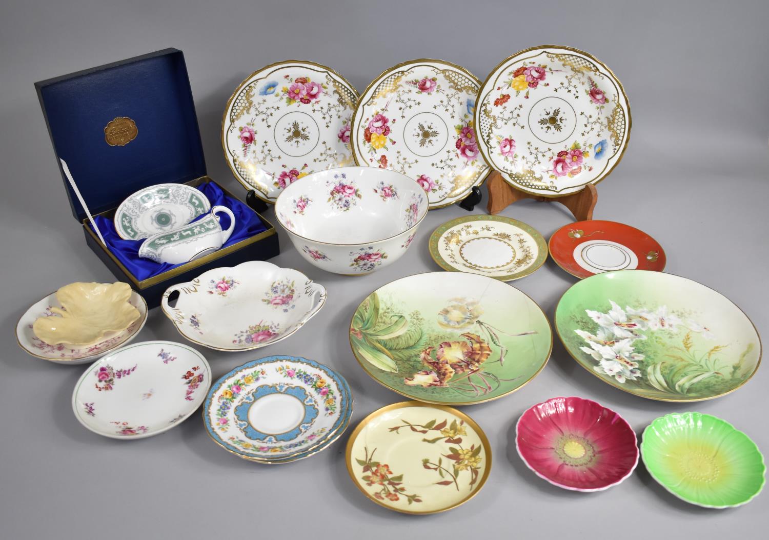 A Collection of Various Ceramics to Comprise Coalport Shrewsbury Pattern Bowl, Three limited Edition