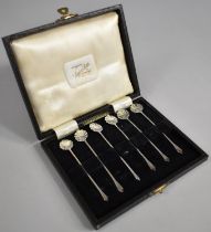 A Set of Silver Cocktail Sticks with Shell Finials by Baker Bro Silver Ltd, Birmingham Hallmark 1936