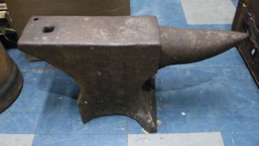 A Large Cast Iron Blacksmith's Anvil, 65cm long