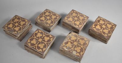 A Set of Late Victorian/Edwardian Terracotta Tiles