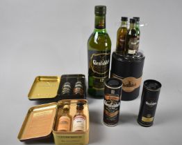 A Collection of Glenfiddich Single Malt Whisky Items to include 70cl Bottle, Miniatures together