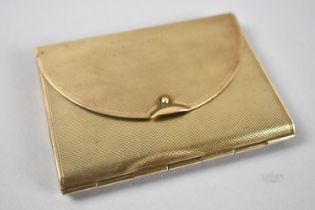 A Mid 20th Century Ladies Brass Powder Compact in the Form of a Handbag, 8.5cms Wide