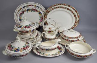 Two Part Dinner Services to include Royal Cauldon and Burleigh Ware together with and Old Country