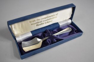 A Silver Spoon by Hiram Wild, Sheffield 1994 in Presentation Case 'British Health Care Association
