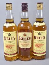 Three 70cl Bottles Bells Blended Scotch Whisky