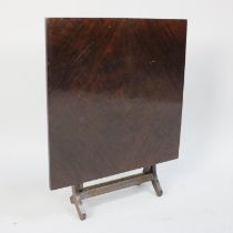 A mid 20th century Folding Fire Screen/Table, 51cms Square