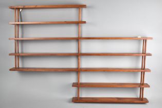 A 20th Century Wall Hanging Display Shelf, 91cms Wide