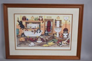 A Limited Edition Linda Jane Smith Print, Bathtime, Signed and Titled in Pencil, 336/600