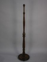 A Mid 20th Century Turned Wooden Standard Lamp Support (No Light Fitting)