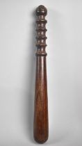 A 20th Century Turned Wooden Truncheon, 40cm Long