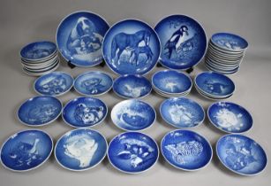 A Large Collection of B&G Copenhagen Porcelain Mother's Day Plate to Comprise Forty-Six Small and