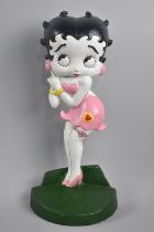 A Modern Cold Painted Cast Metal Door Stop, Betty Boop, 36cm High, +VAT