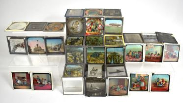 A Collection of Various Magic Lantern Slides to Include Cartoon Cats at School, 8 Slides WW1 Germans