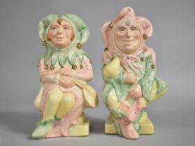 Two Limited Edition Royal Doulton Character Jugs, Lady Jester and The Jester, D7110 & D71109, Both