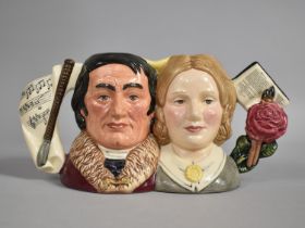 A Limited Edition Royal Doulton Character Jug, Jane Eyre and Mr Rochester, D7115, 472/1500