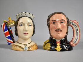 Two Limited Edition Royal Doulton Character Jugs, Queen Victoria and Prince Albert, both 380/2500