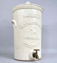 A Late Victorian Water Purifier in White Glazed Stoneware by Slack and Brownlow, Canning Works,