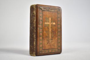 An Inlaid Olive Wood Bound Prayer Book Dated 1924