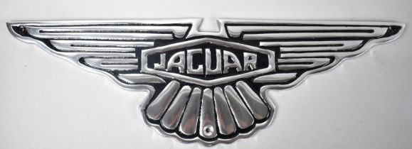 A Reproduction Cast Aluminium Sign for Jaguar, 49cm Wide, +VAT