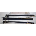 A Collection of Vintage Split Cane and Other Fishing Rods to Include Hardy Graphite, House of