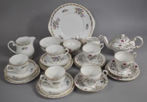 Two Part Floral Decorated Tea Sets to Comprise Royal Grafton and Paragon