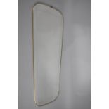 A Vintage Bevel Cut Wall Mirror, 78cm high