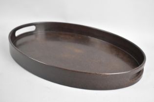 A Vintage Oval Bakelite tray, Birch-ware Number 733209, 41cm Wide