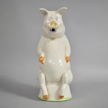 A Carlton Ware Pottery Pig Jug, 24cm high