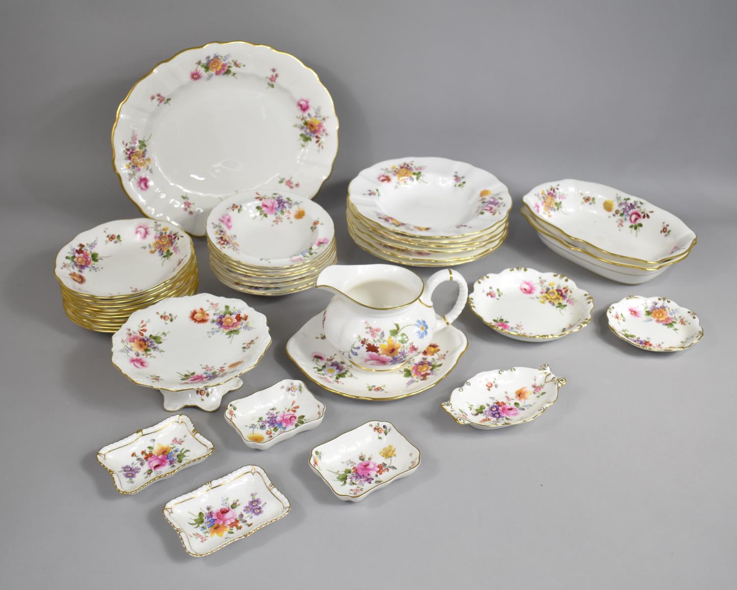 A Collection of Royal Crown Derby 'Derby Posies' to Comprise Various Bowls, Dishes, Jug etc